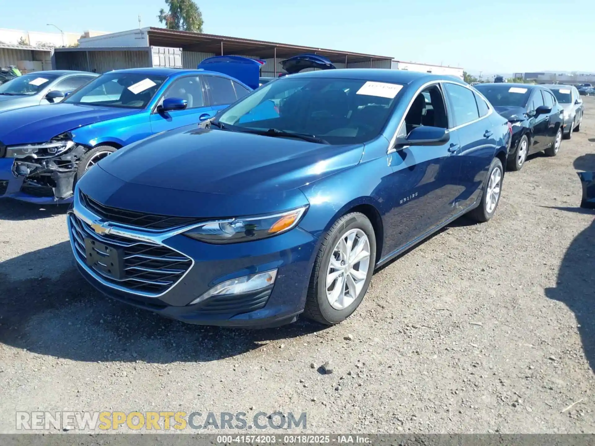 2 Photograph of a damaged car 1G1ZD5ST3MF013496 CHEVROLET MALIBU 2021