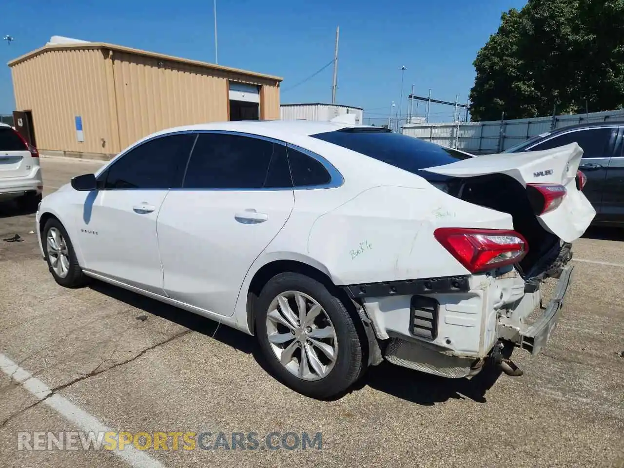 2 Photograph of a damaged car 1G1ZD5ST3MF067414 CHEVROLET MALIBU 2021