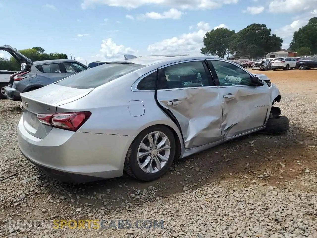 3 Photograph of a damaged car 1G1ZD5ST4MF004242 CHEVROLET MALIBU 2021
