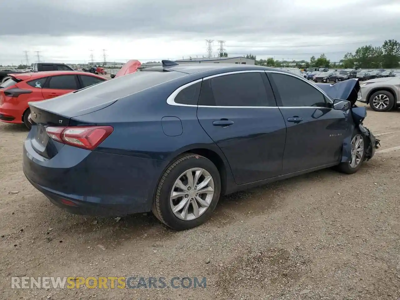 3 Photograph of a damaged car 1G1ZD5ST4MF005228 CHEVROLET MALIBU 2021