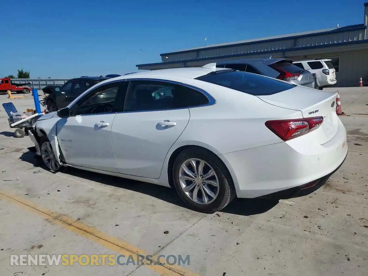 2 fotografías del automóvil dañado 1G1ZD5ST4MF013488 CHEVROLET MALIBU 2021