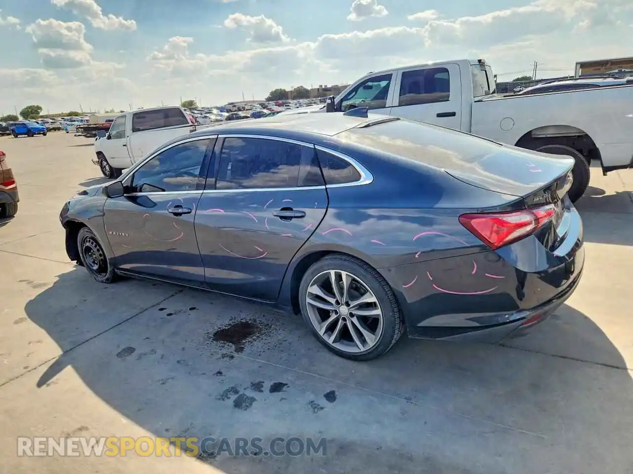 2 Photograph of a damaged car 1G1ZD5ST4MF021588 CHEVROLET MALIBU 2021