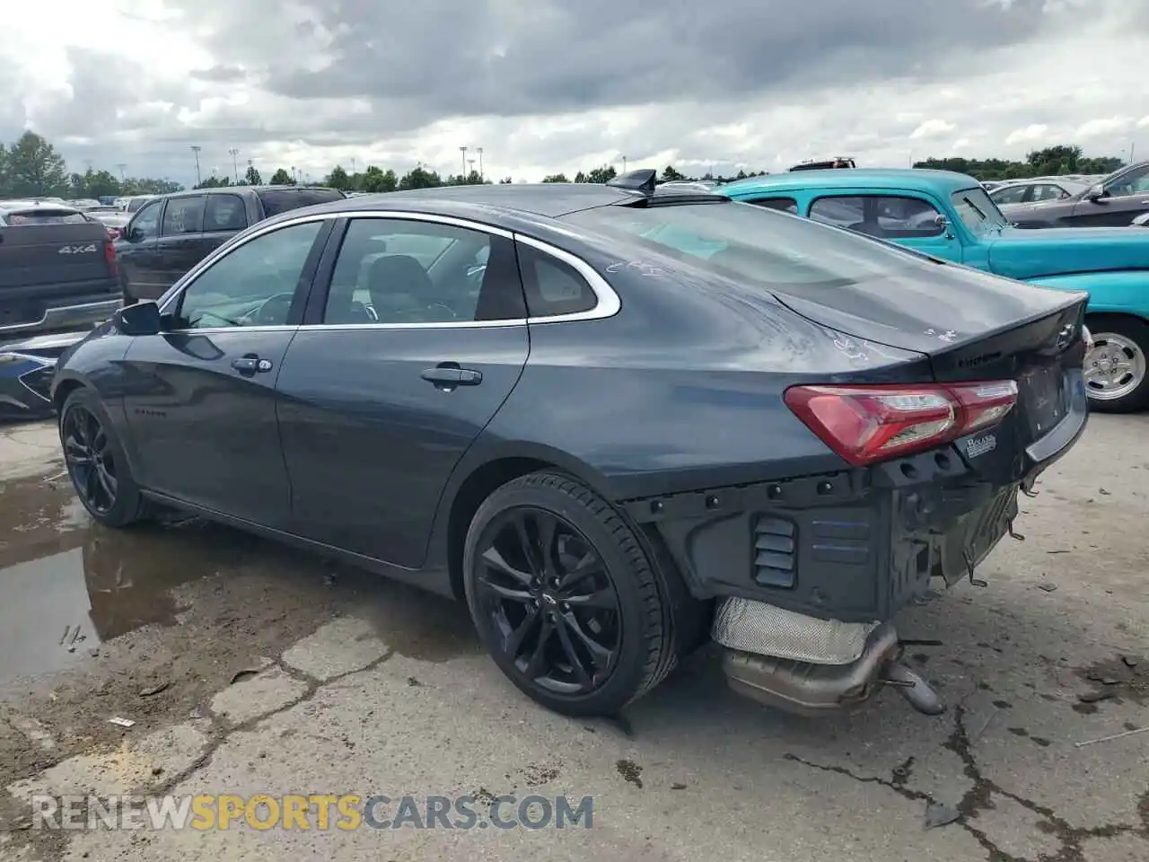 2 Photograph of a damaged car 1G1ZD5ST4MF057961 CHEVROLET MALIBU 2021