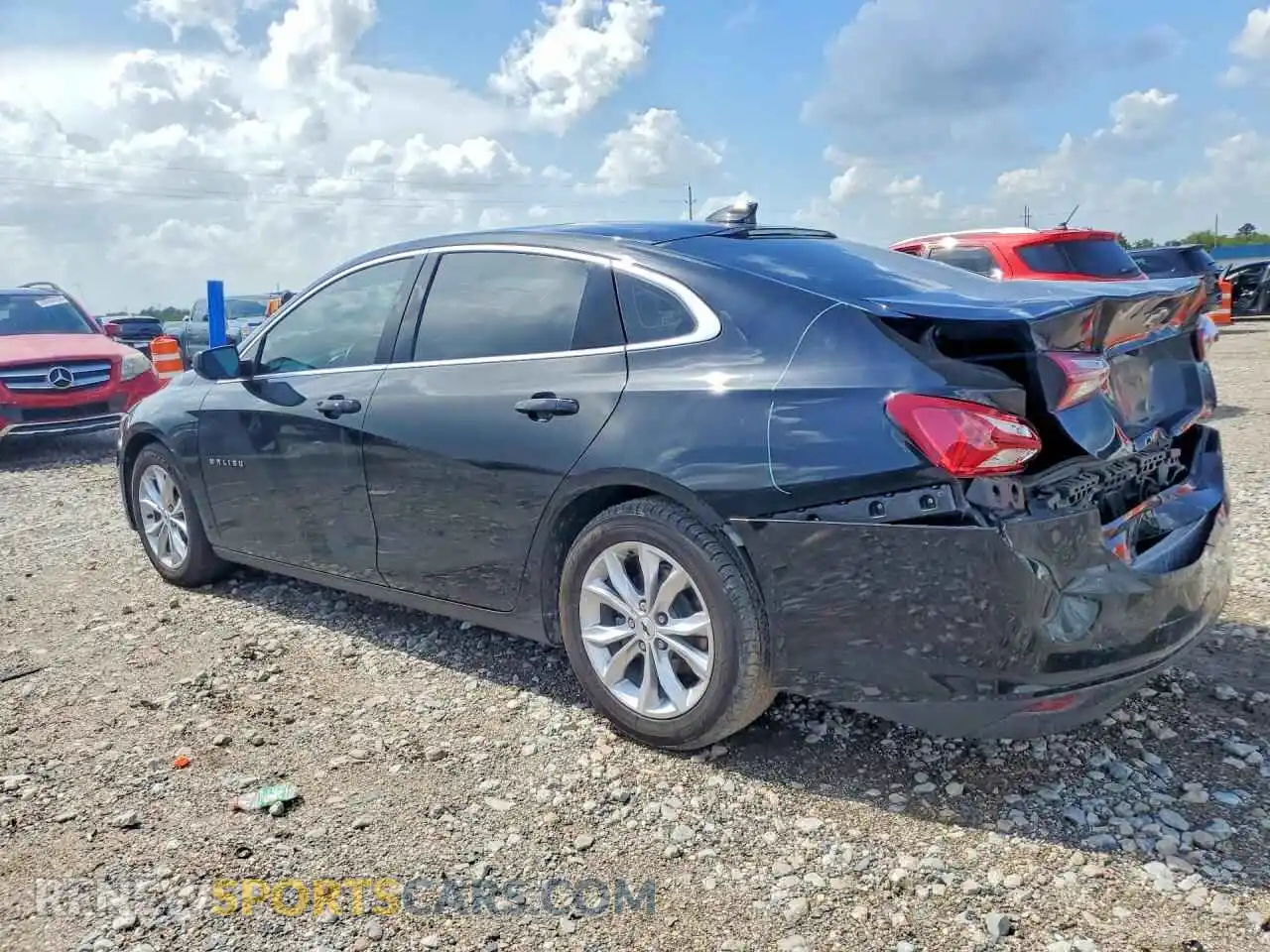 2 Photograph of a damaged car 1G1ZD5ST4MF087106 CHEVROLET MALIBU 2021