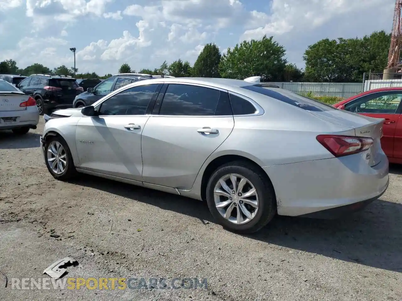 2 Photograph of a damaged car 1G1ZD5ST5MF011524 CHEVROLET MALIBU 2021