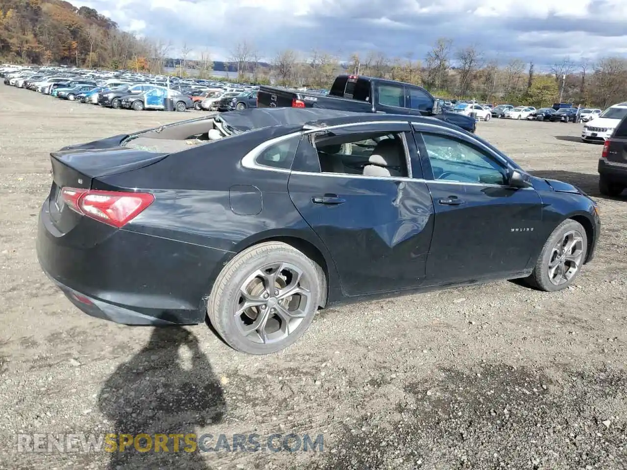 3 Photograph of a damaged car 1G1ZD5ST5MF022684 CHEVROLET MALIBU 2021