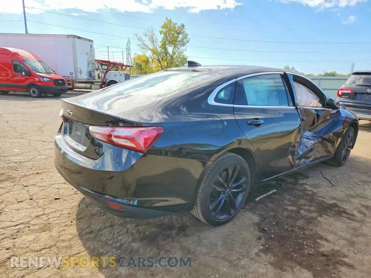 3 Photograph of a damaged car 1G1ZD5ST5MF035984 CHEVROLET MALIBU 2021
