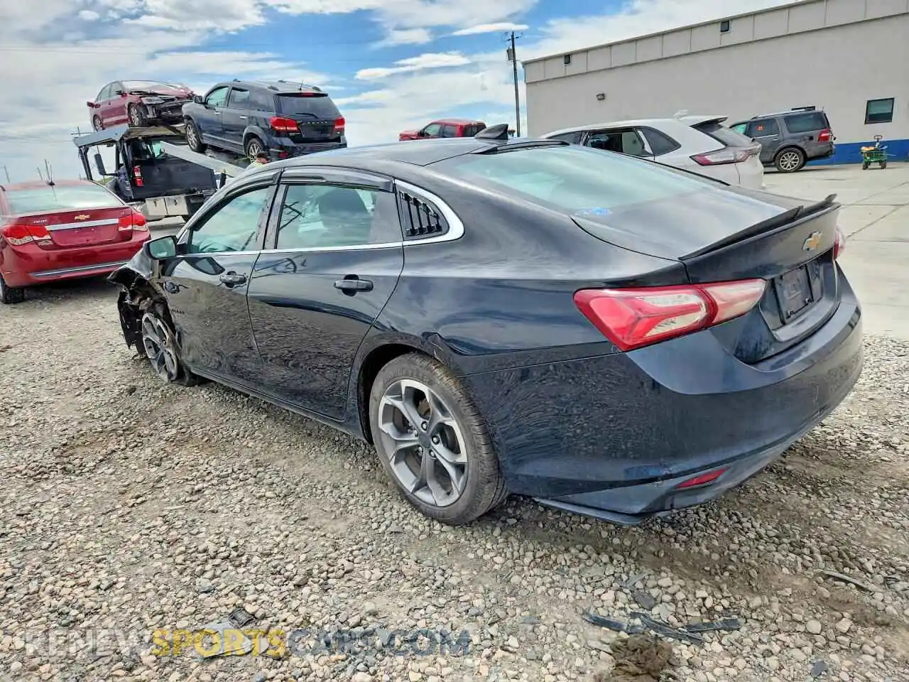 2 Photograph of a damaged car 1G1ZD5ST5MF037346 CHEVROLET MALIBU 2021