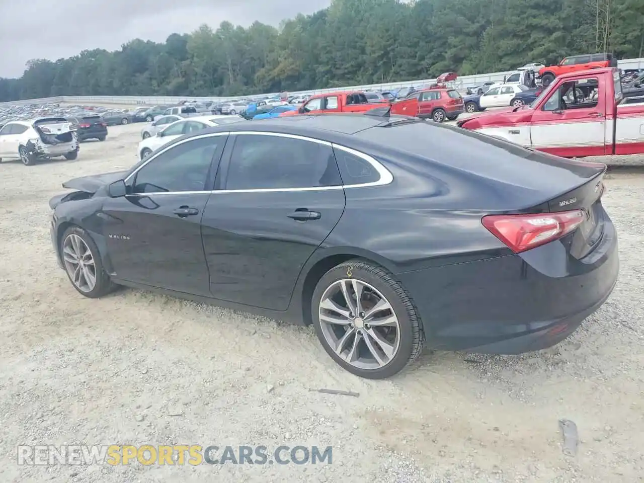 2 Photograph of a damaged car 1G1ZD5ST5MF054888 CHEVROLET MALIBU 2021