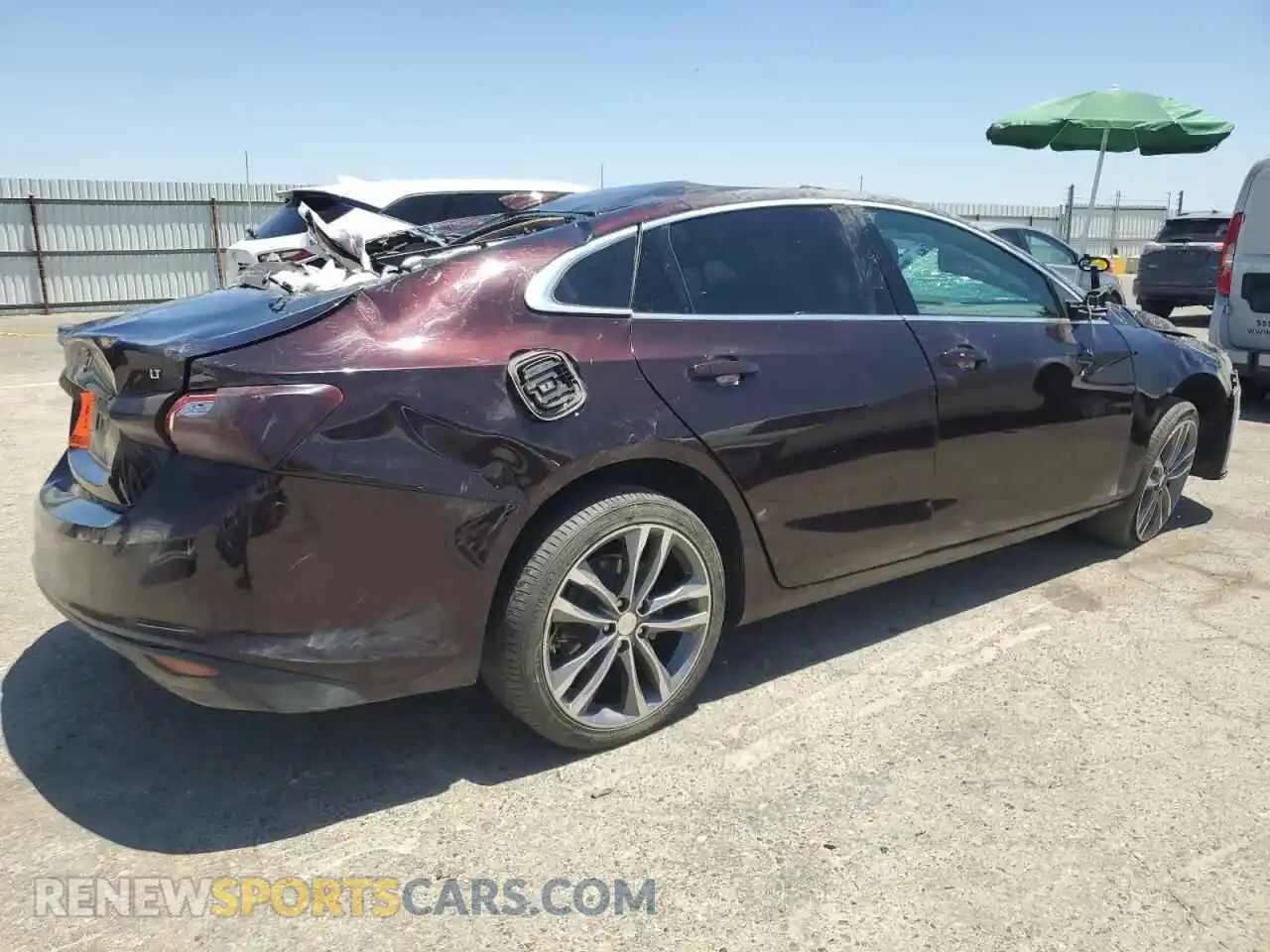3 Photograph of a damaged car 1G1ZD5ST5MF072114 CHEVROLET MALIBU 2021