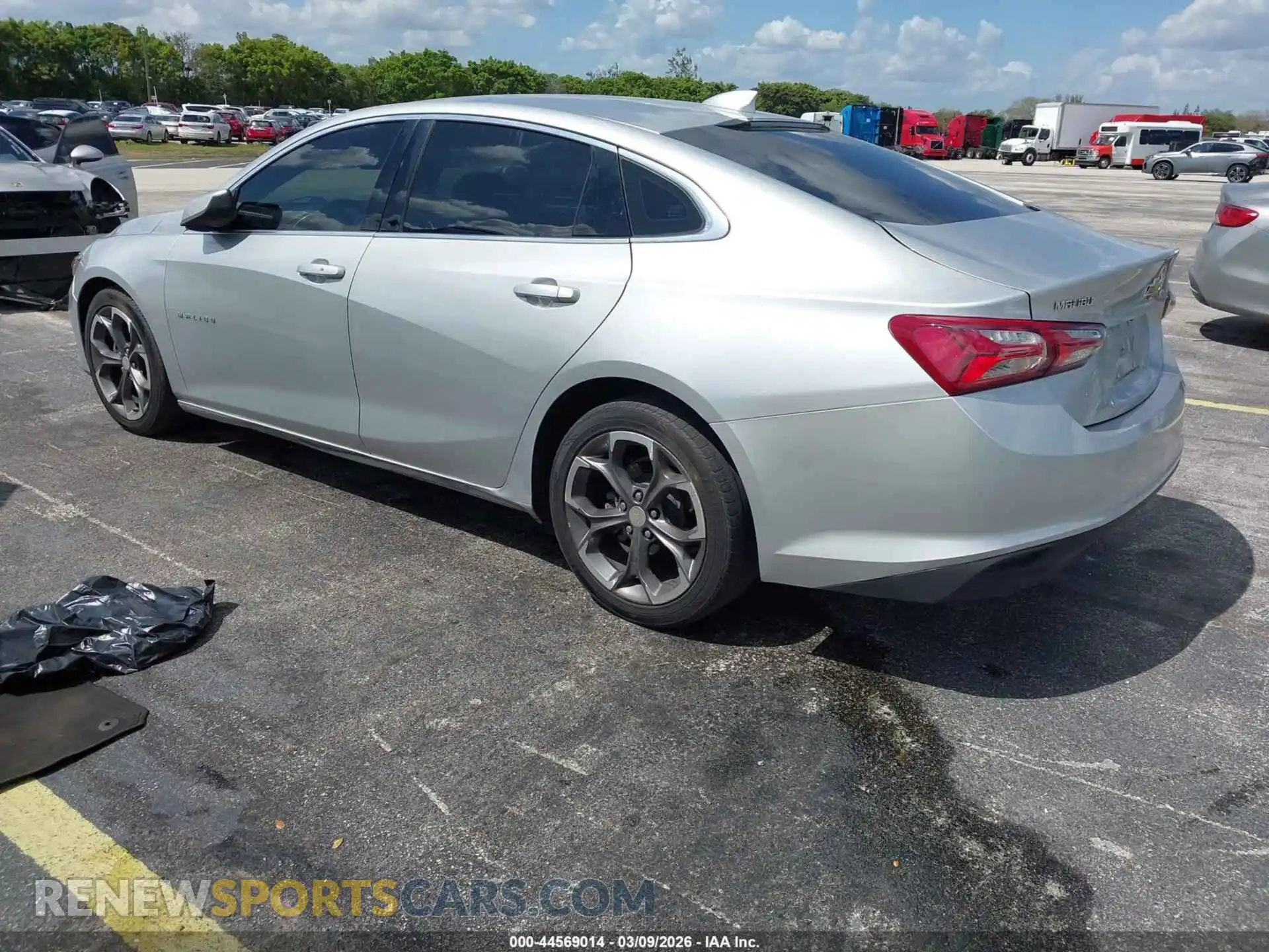 3 Photograph of a damaged car 1G1ZD5ST5MF073750 CHEVROLET MALIBU 2021