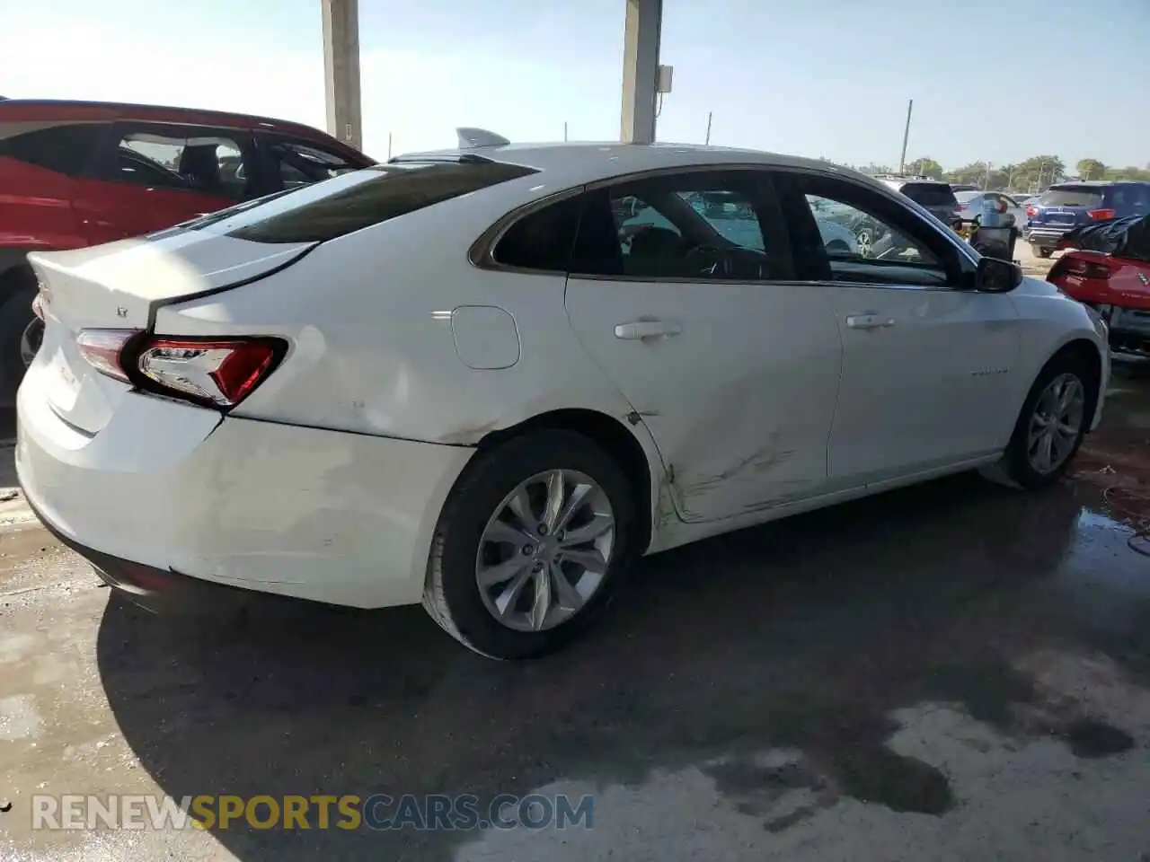 3 Photograph of a damaged car 1G1ZD5ST6MF002296 CHEVROLET MALIBU 2021