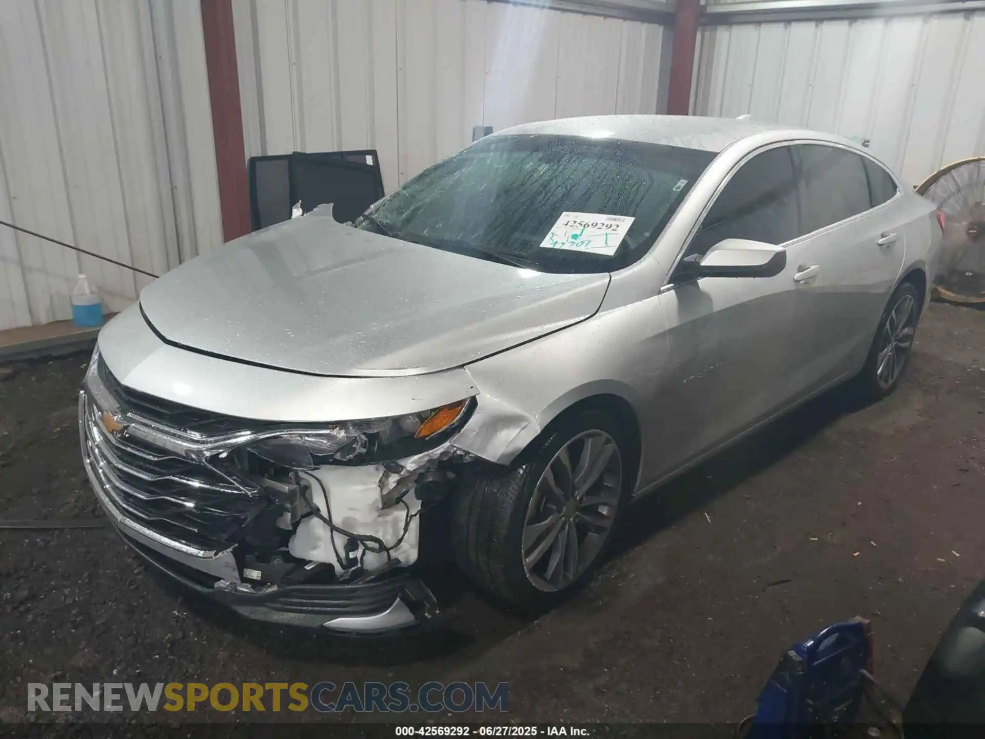 2 Photograph of a damaged car 1G1ZD5ST6MF024573 CHEVROLET MALIBU 2021