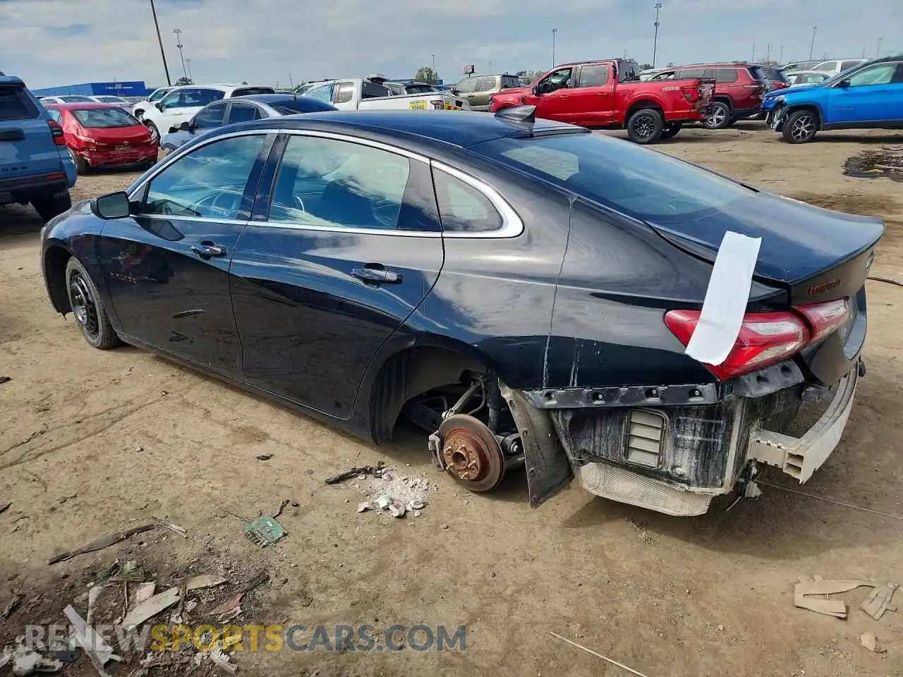 2 fotografías del automóvil dañado 1G1ZD5ST6MF038814 CHEVROLET MALIBU 2021