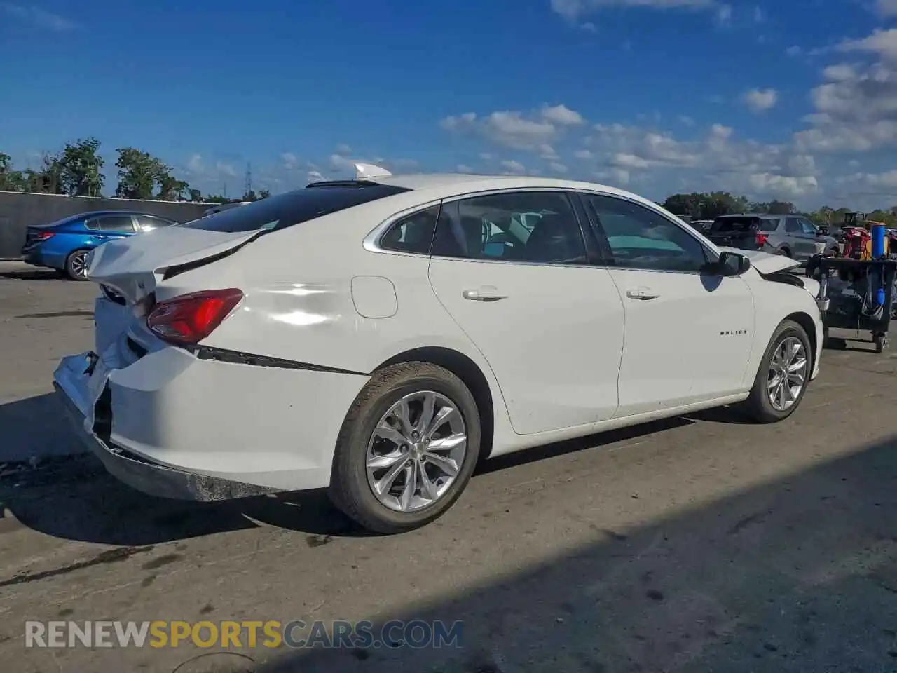 3 Photograph of a damaged car 1G1ZD5ST7MF016370 CHEVROLET MALIBU 2021