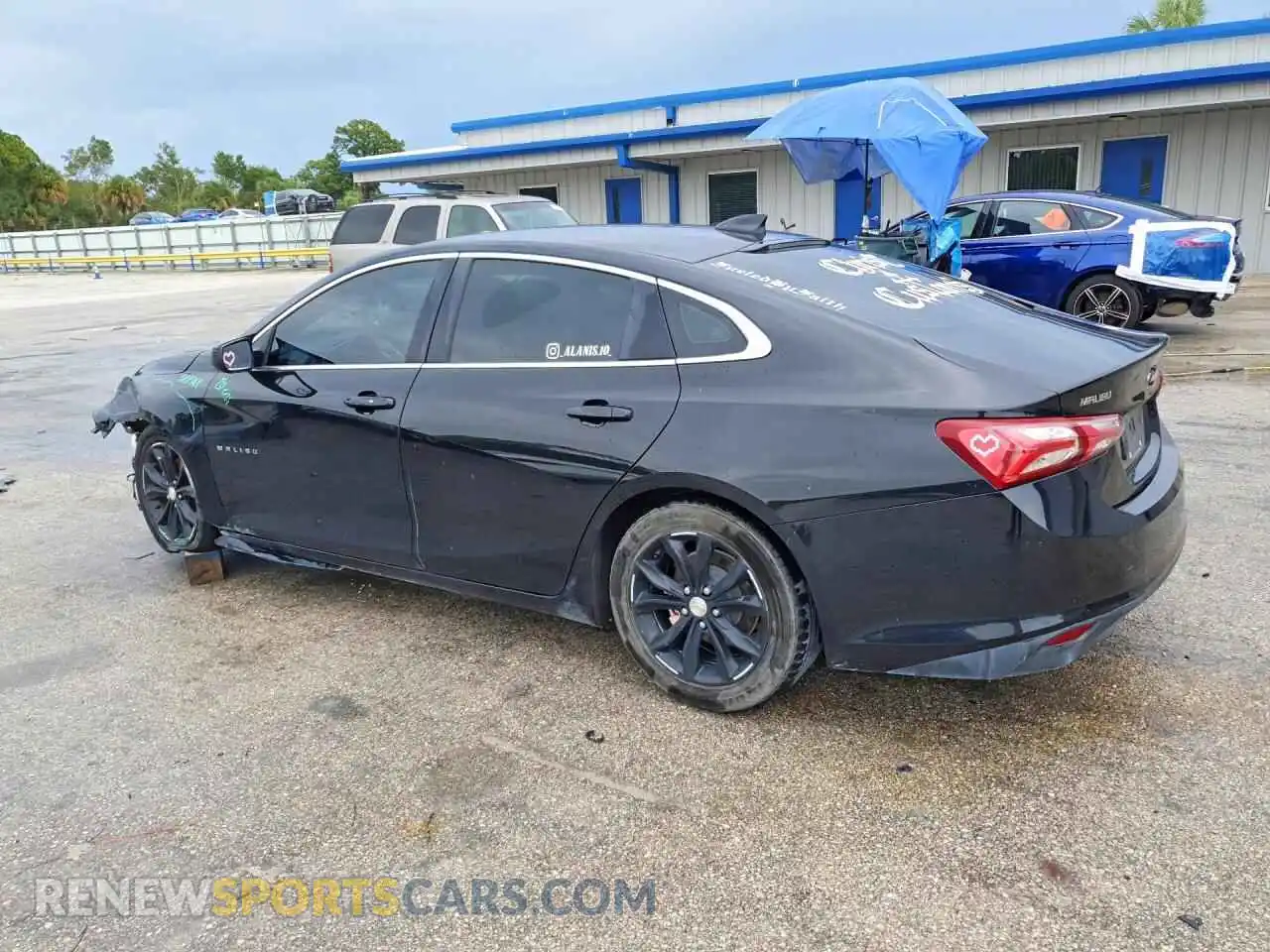 2 fotografías del automóvil dañado 1G1ZD5ST7MF022069 CHEVROLET MALIBU 2021