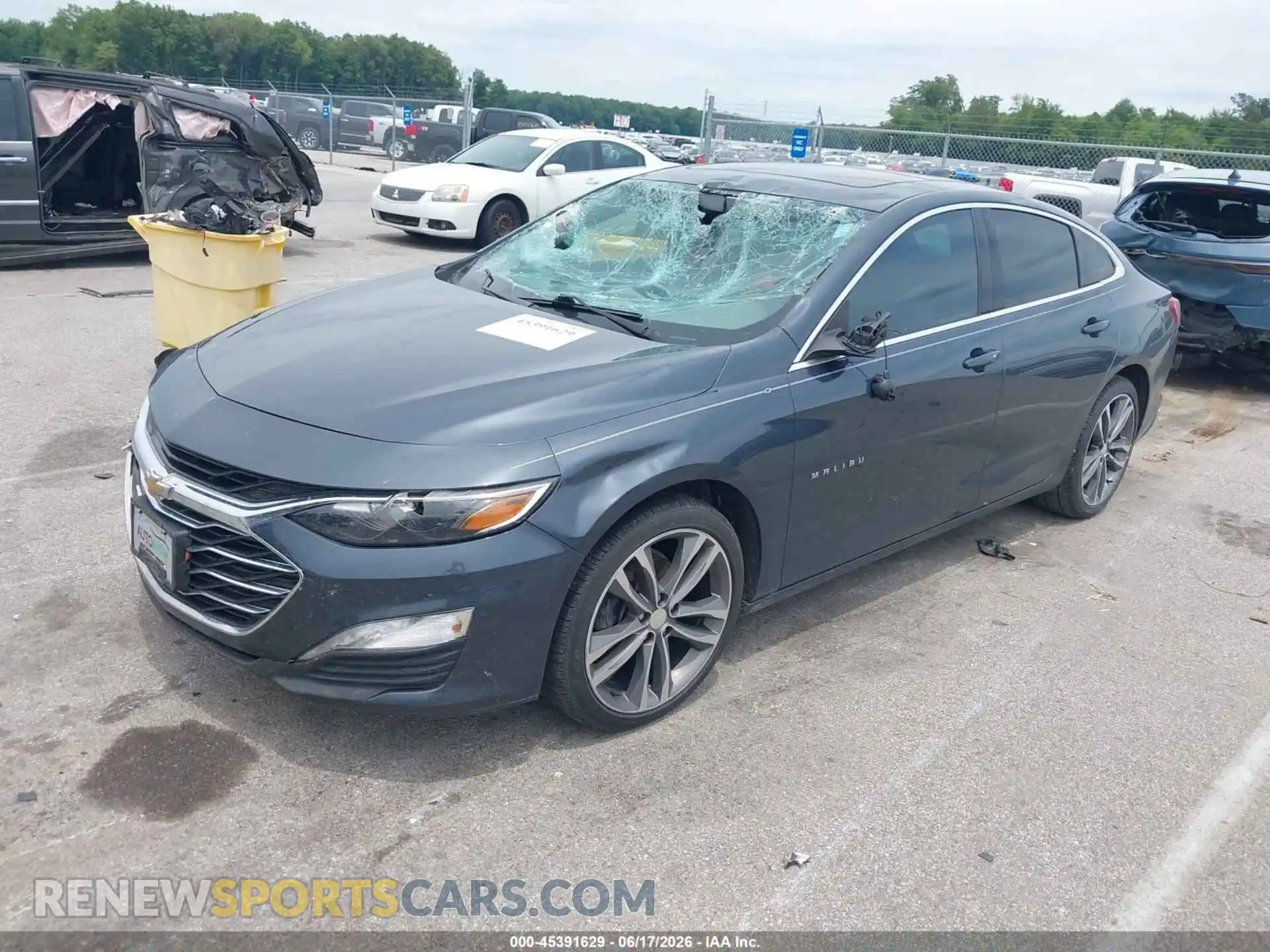 2 Photograph of a damaged car 1G1ZD5ST7MF022105 CHEVROLET MALIBU 2021