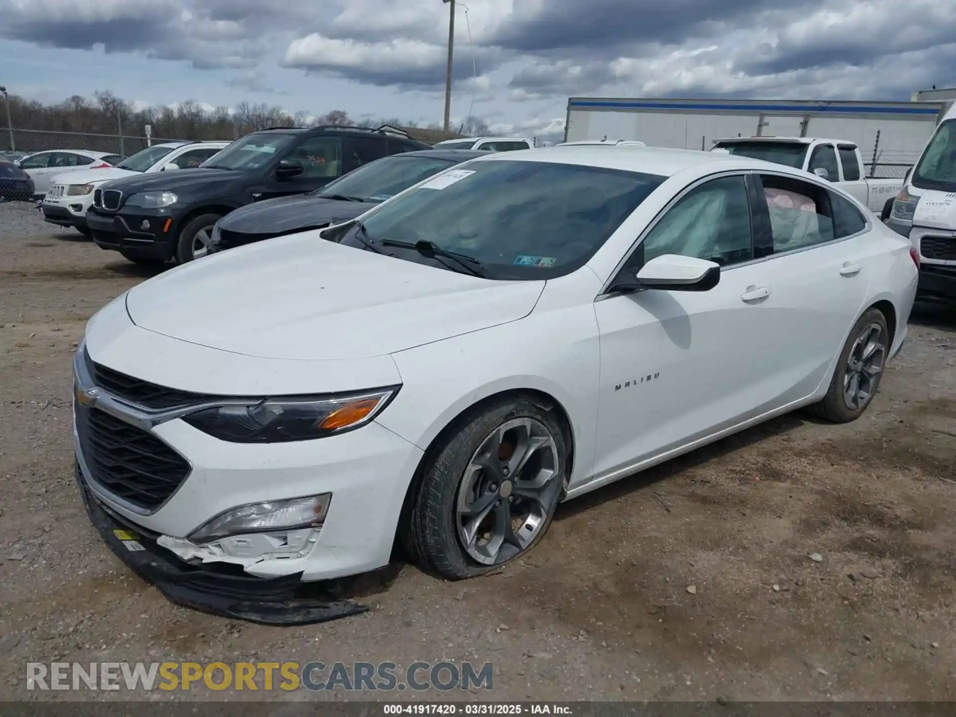 2 Photograph of a damaged car 1G1ZD5ST7MF024775 CHEVROLET MALIBU 2021