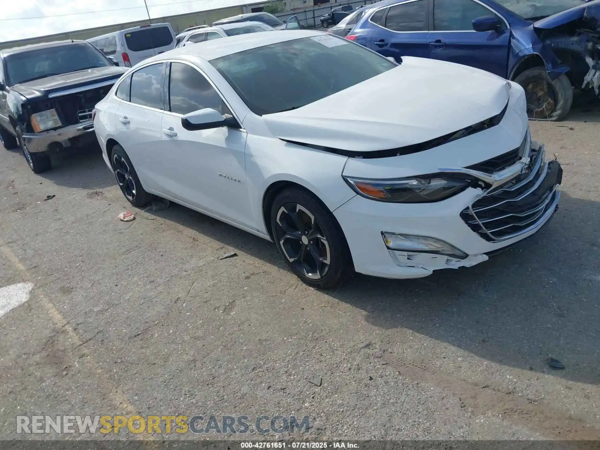 1 Photograph of a damaged car 1G1ZD5ST7MF034982 CHEVROLET MALIBU 2021