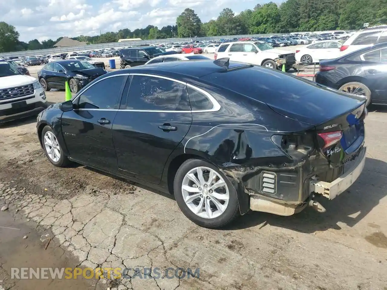 2 fotografías del automóvil dañado 1G1ZD5ST7MF037316 CHEVROLET MALIBU 2021