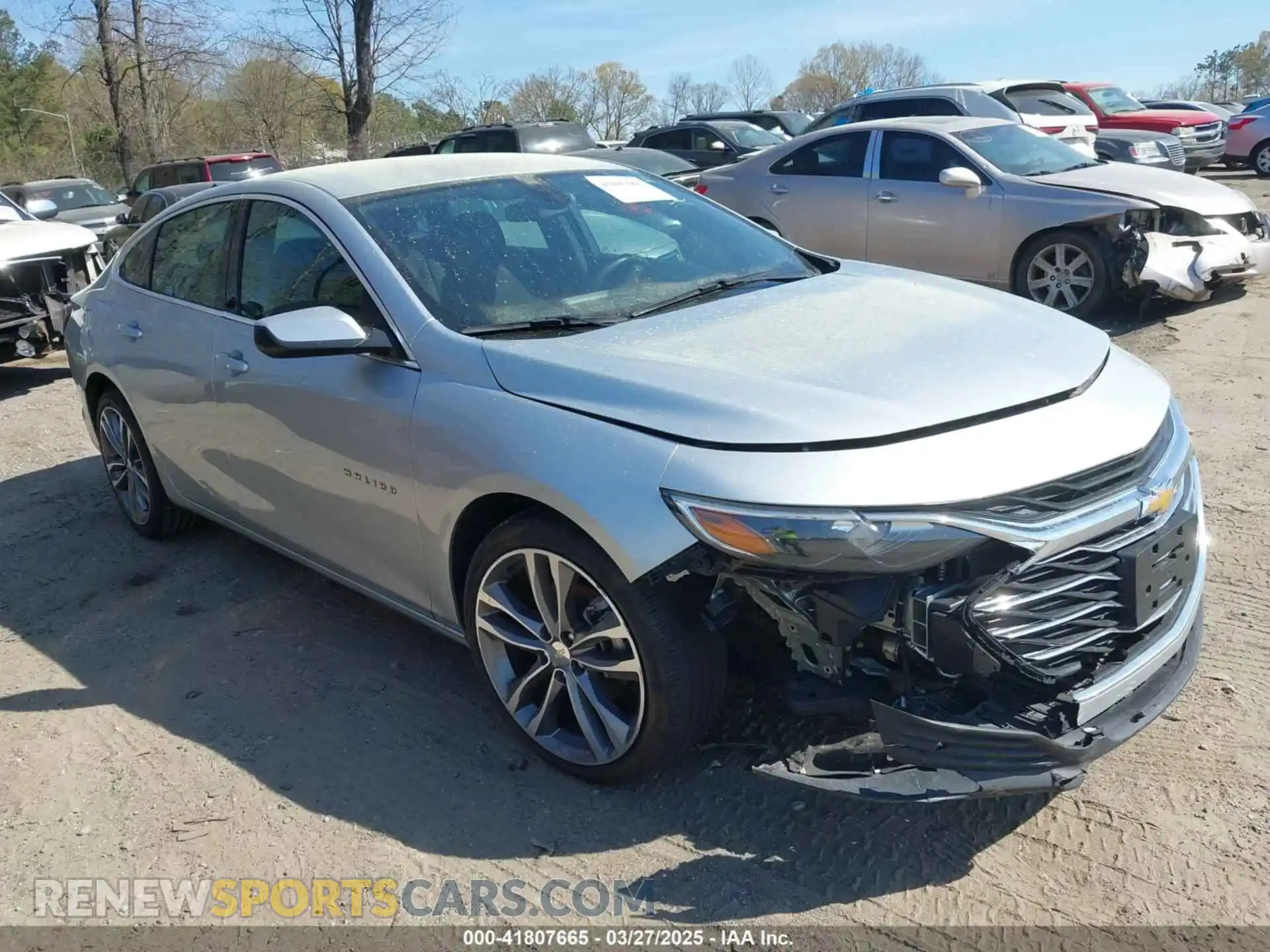 1 Photograph of a damaged car 1G1ZD5ST7MF045805 CHEVROLET MALIBU 2021
