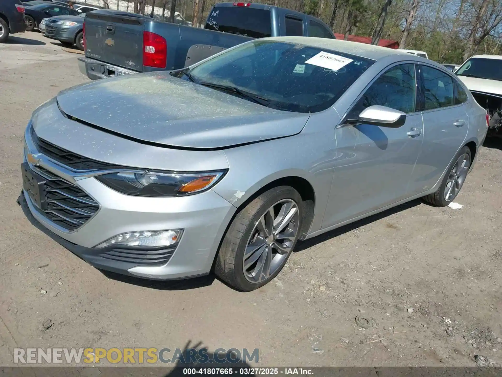 2 Photograph of a damaged car 1G1ZD5ST7MF045805 CHEVROLET MALIBU 2021