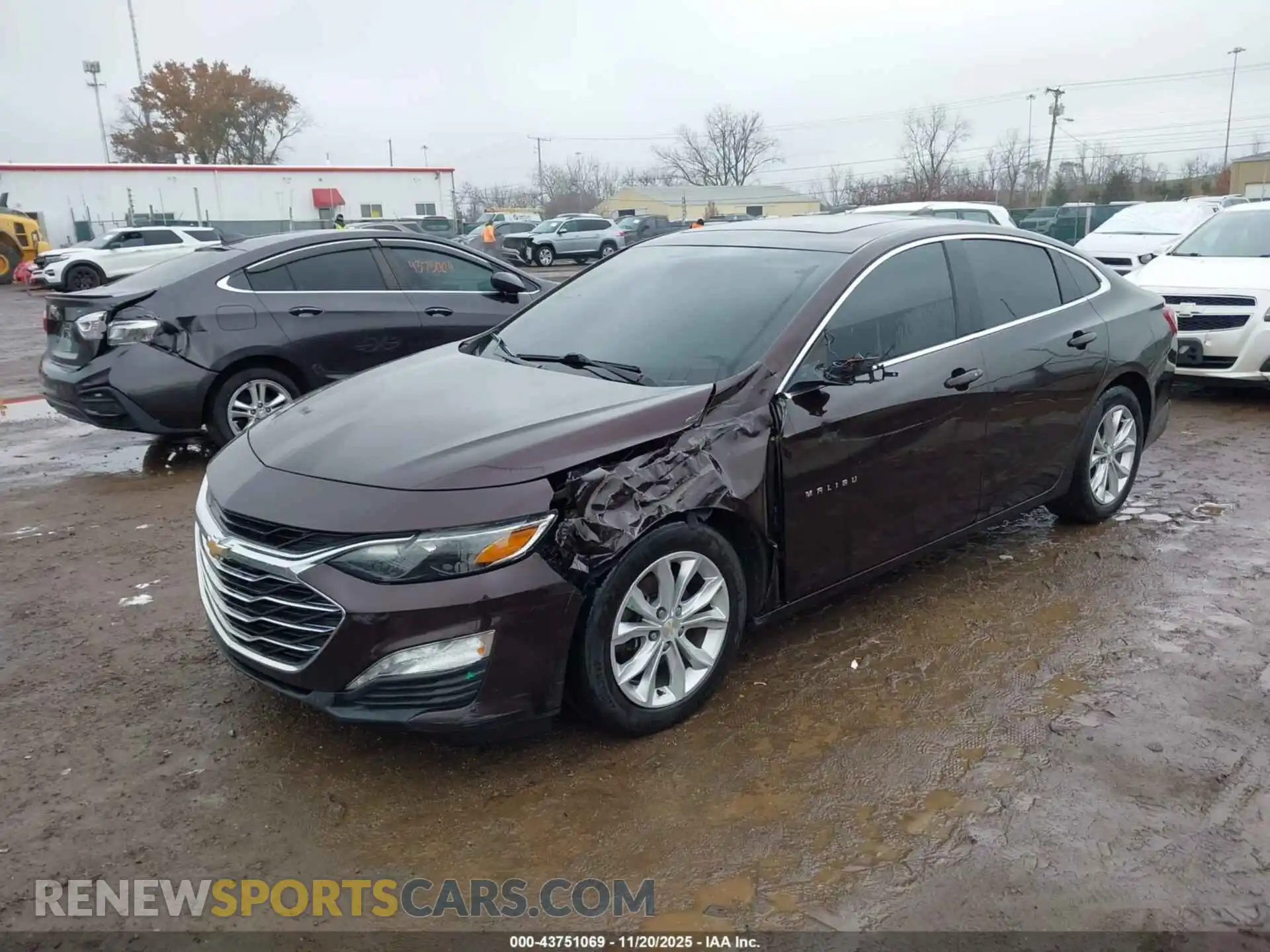 2 fotografías del automóvil dañado 1G1ZD5ST7MF077637 CHEVROLET MALIBU 2021