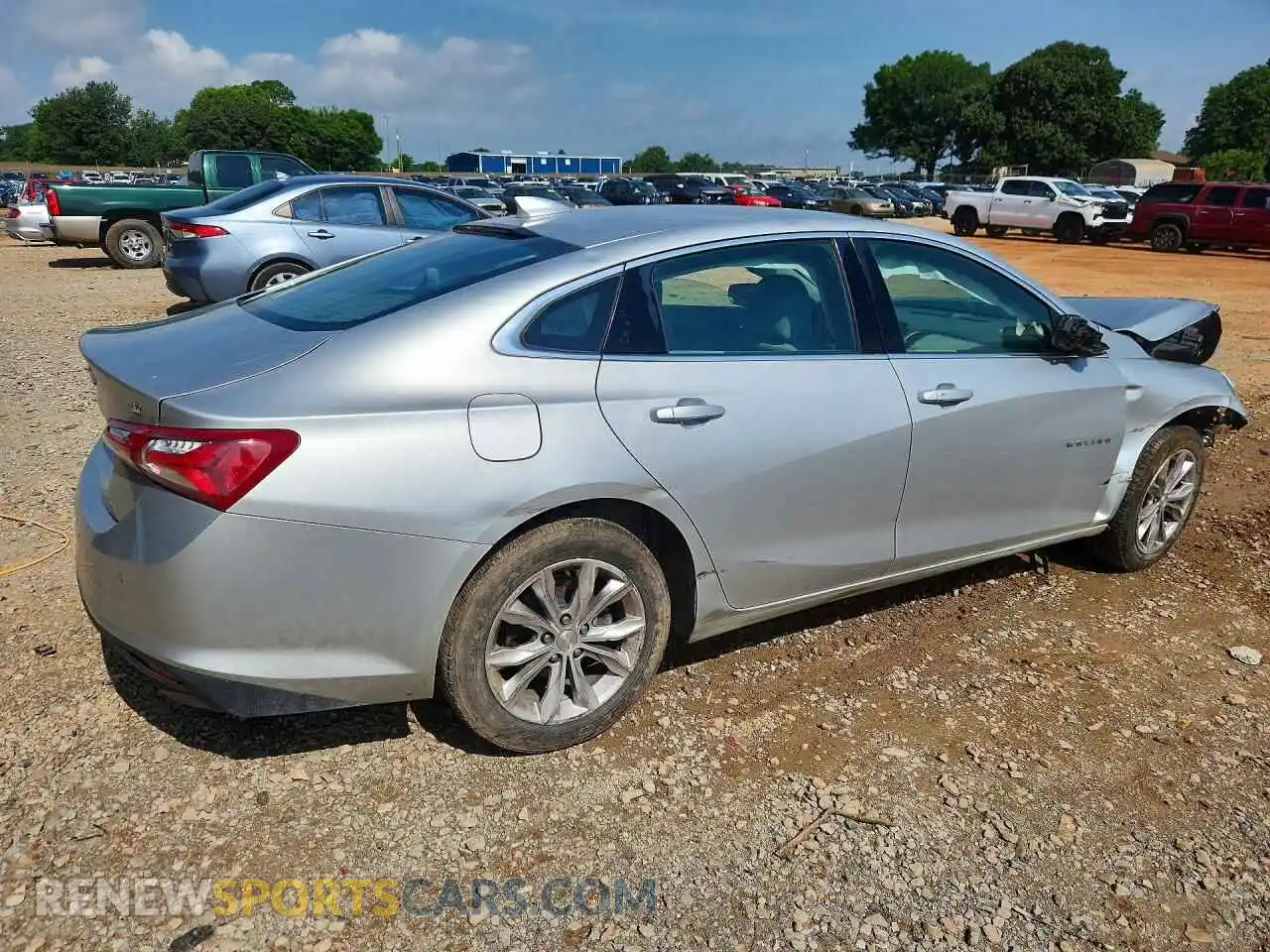 3 Photograph of a damaged car 1G1ZD5ST8MF013154 CHEVROLET MALIBU 2021