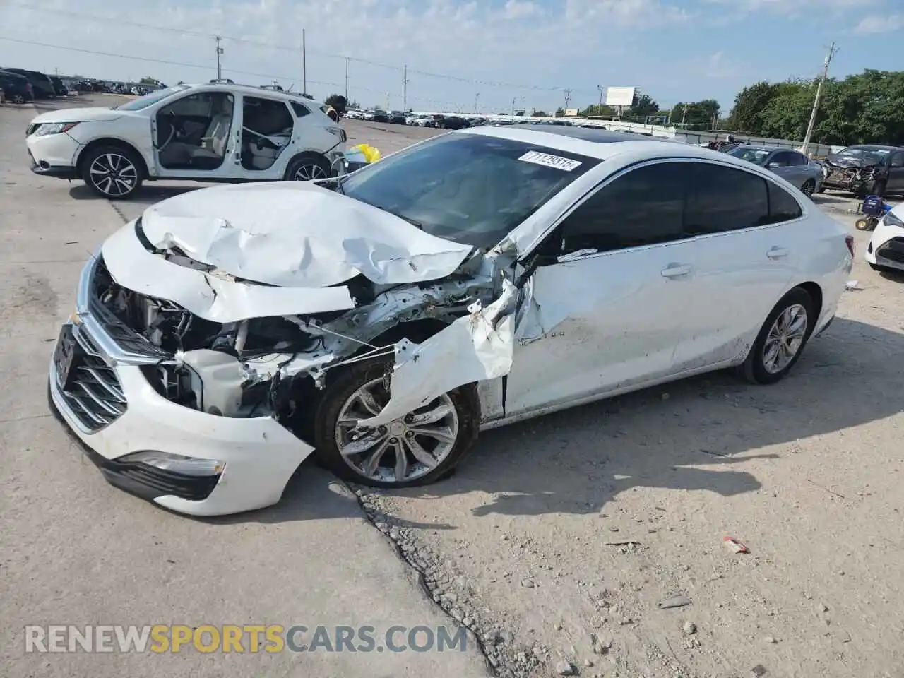 1 Photograph of a damaged car 1G1ZD5ST8MF045800 CHEVROLET MALIBU 2021