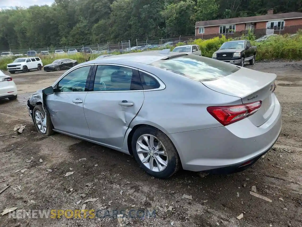 2 Photograph of a damaged car 1G1ZD5ST8MF049295 CHEVROLET MALIBU 2021