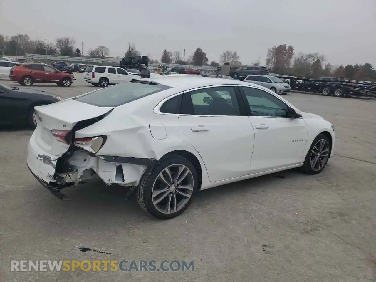 3 Photograph of a damaged car 1G1ZD5ST8MF077341 CHEVROLET MALIBU 2021