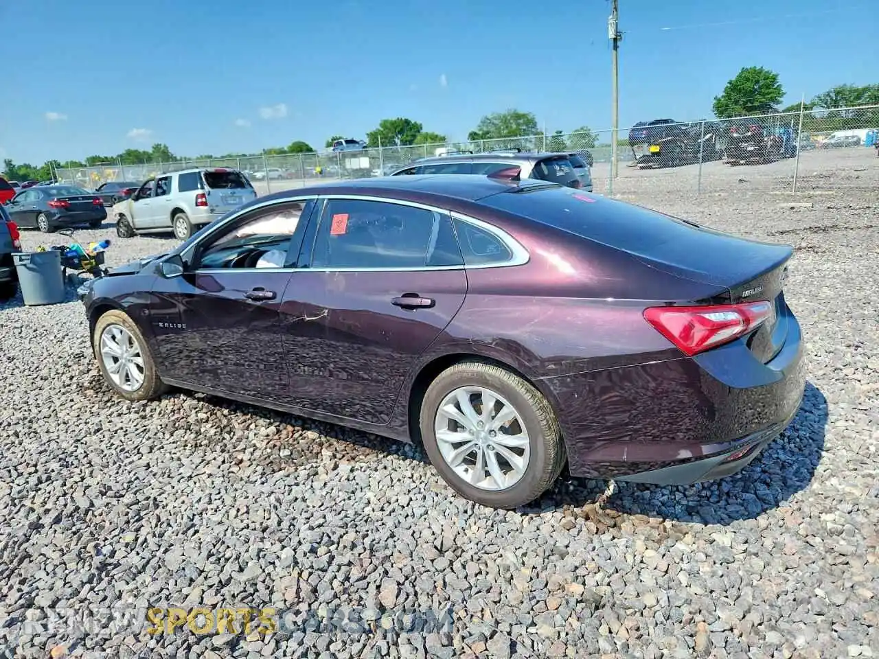 2 Photograph of a damaged car 1G1ZD5STXMF007078 CHEVROLET MALIBU 2021