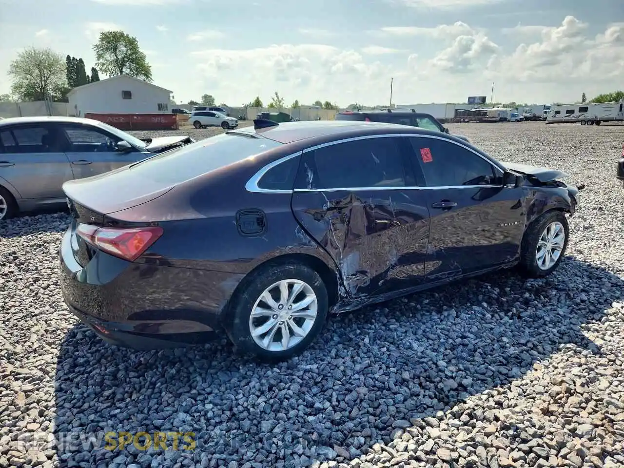 3 Photograph of a damaged car 1G1ZD5STXMF007078 CHEVROLET MALIBU 2021
