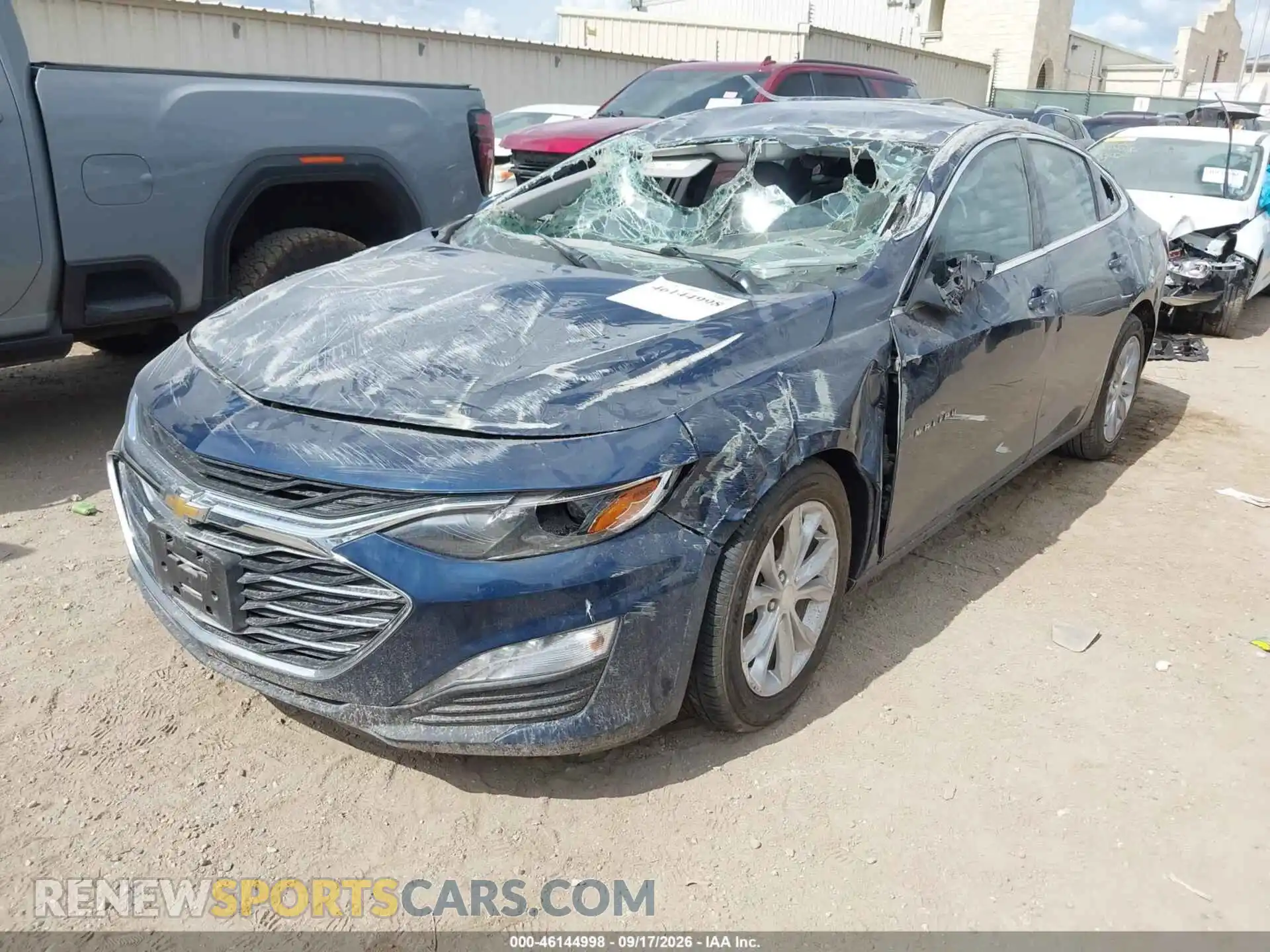 2 Photograph of a damaged car 1G1ZD5STXMF013866 CHEVROLET MALIBU 2021