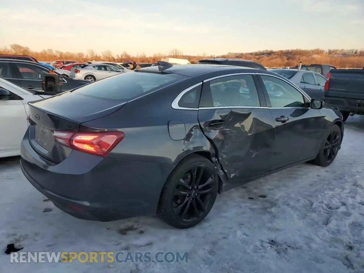 3 Photograph of a damaged car 1G1ZD5STXMF053283 CHEVROLET MALIBU 2021