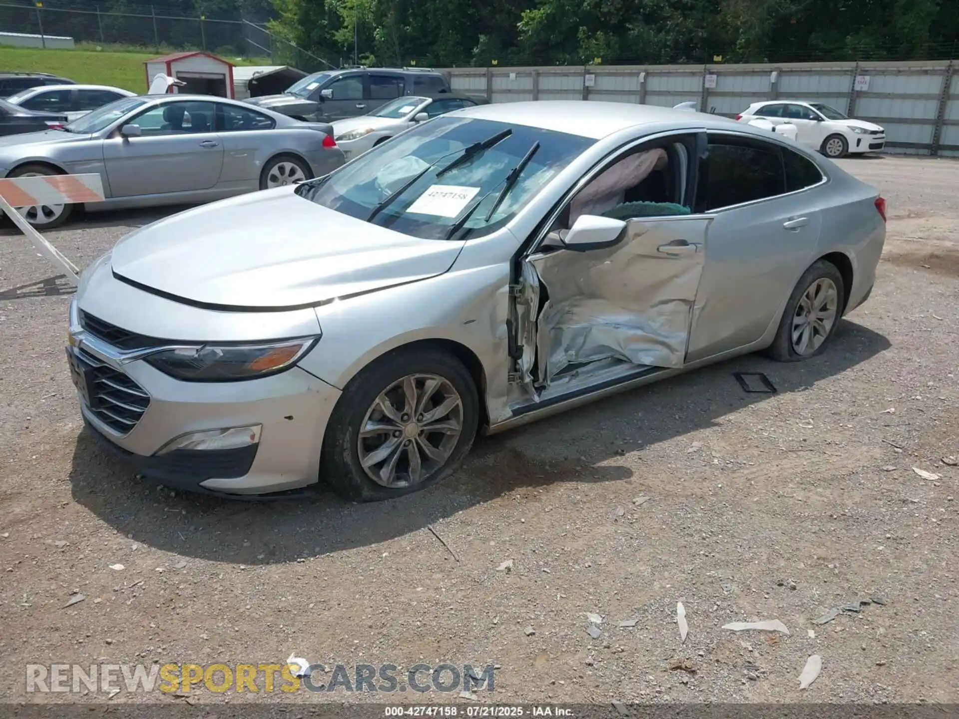 2 Photograph of a damaged car 1G1ZD5STXMF068463 CHEVROLET MALIBU 2021