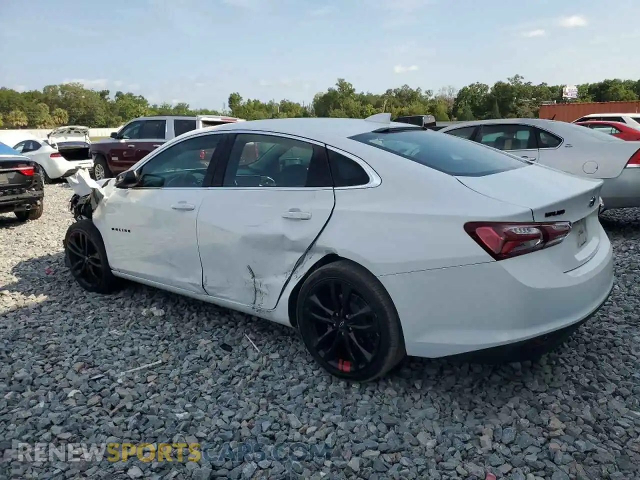 2 Photograph of a damaged car 1G1ZD5STXMF078572 CHEVROLET MALIBU 2021