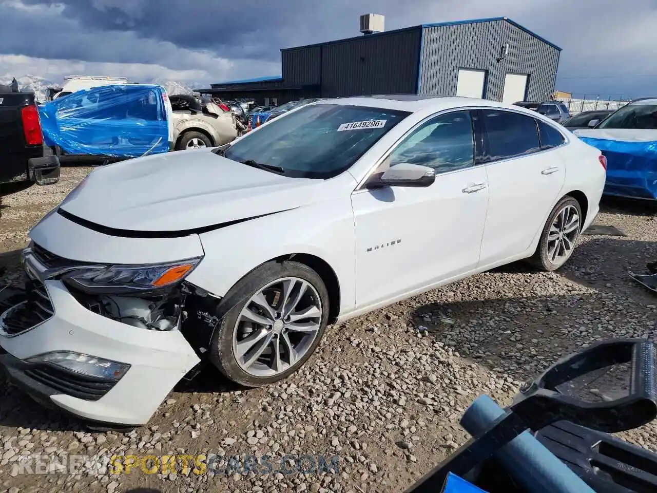 1 fotografías del automóvil dañado 1G1ZE5SX1MF039577 CHEVROLET MALIBU 2021