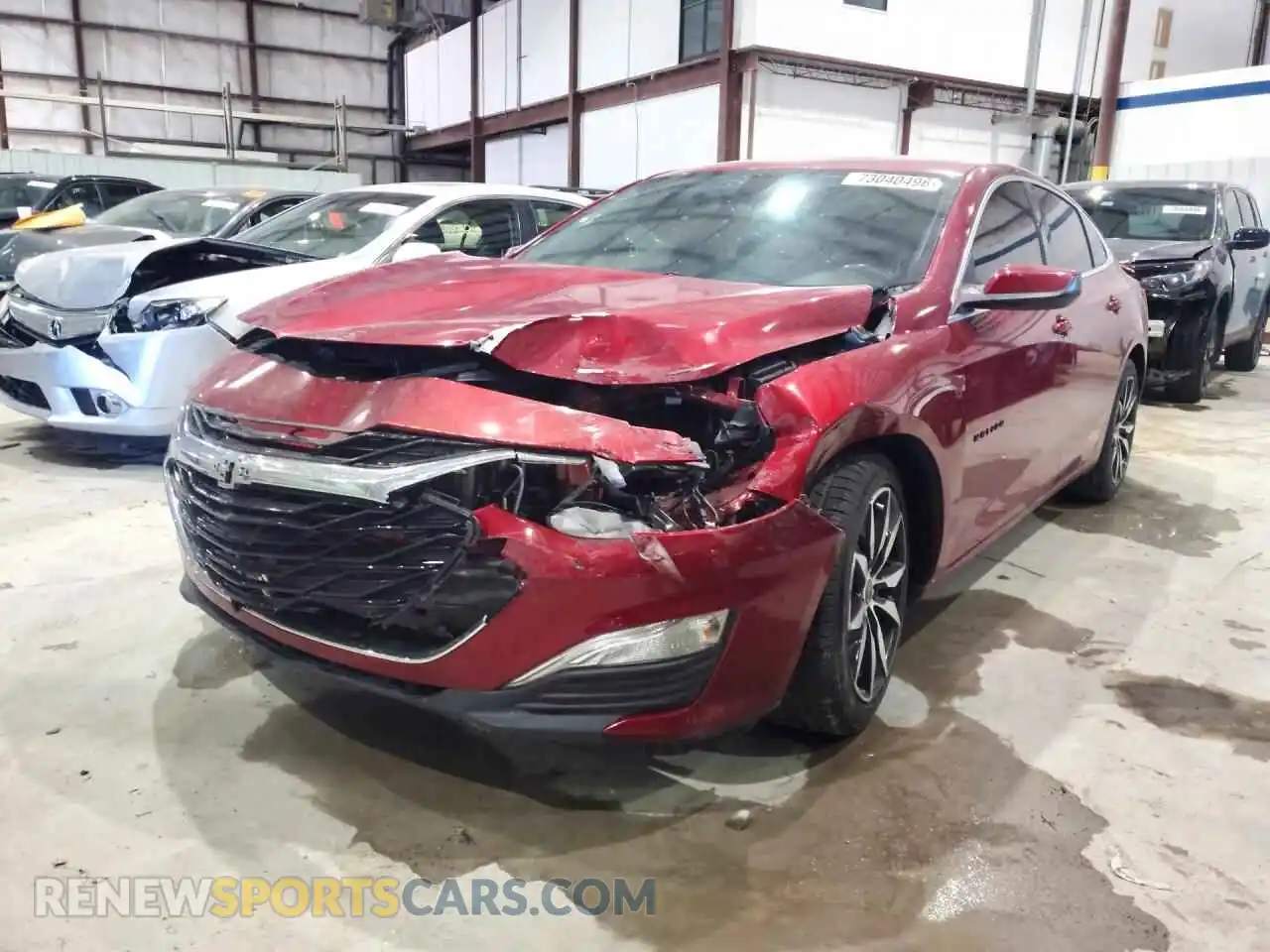 1 Photograph of a damaged car 1G1ZG5ST0MF009106 CHEVROLET MALIBU 2021