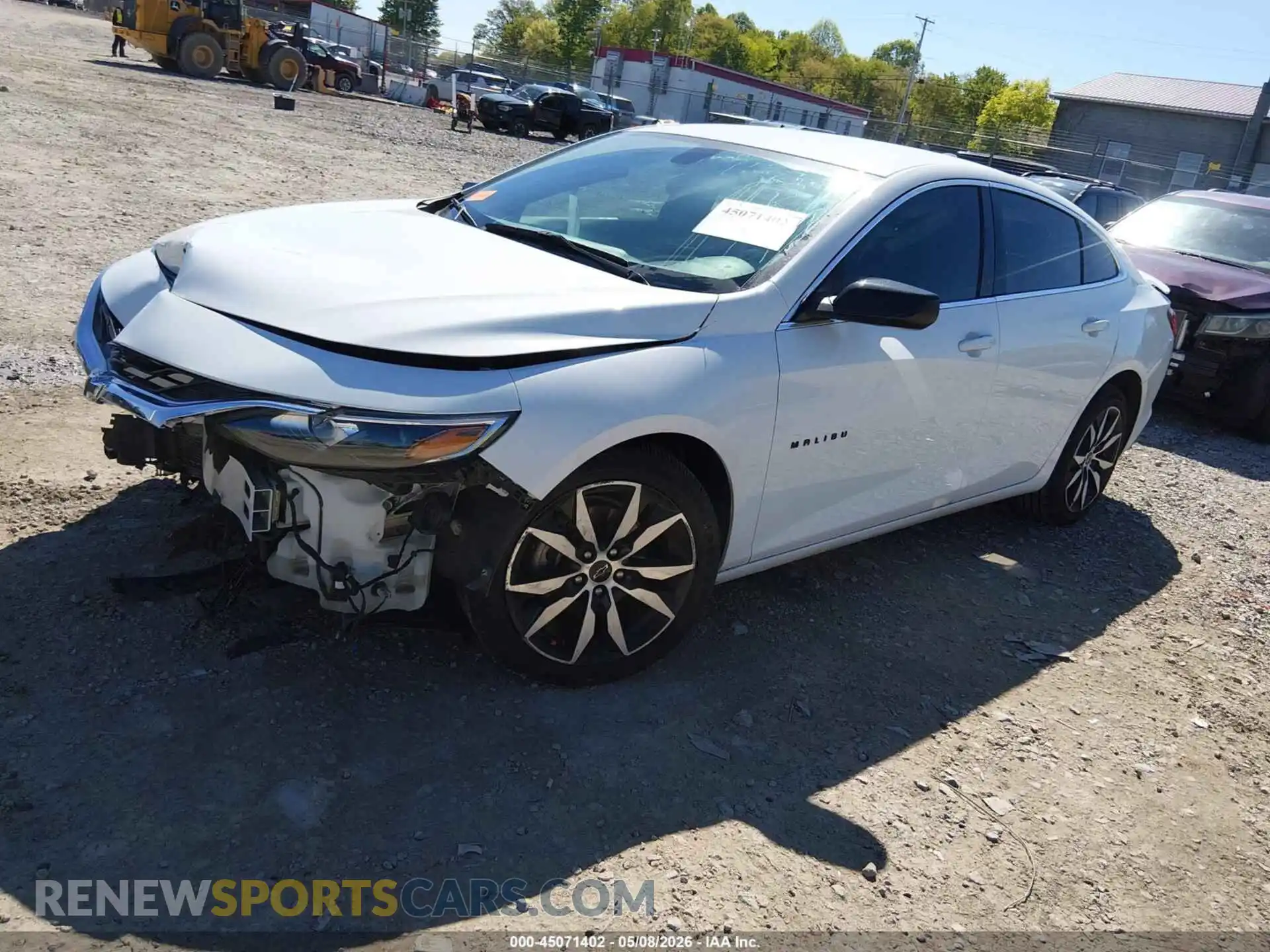 2 Photograph of a damaged car 1G1ZG5ST0MF057835 CHEVROLET MALIBU 2021