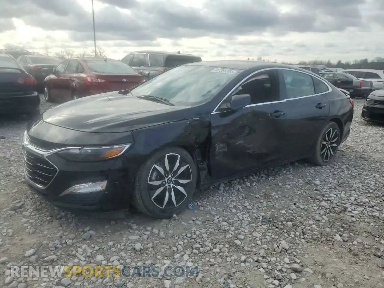 1 Photograph of a damaged car 1G1ZG5ST1MF055480 CHEVROLET MALIBU 2021