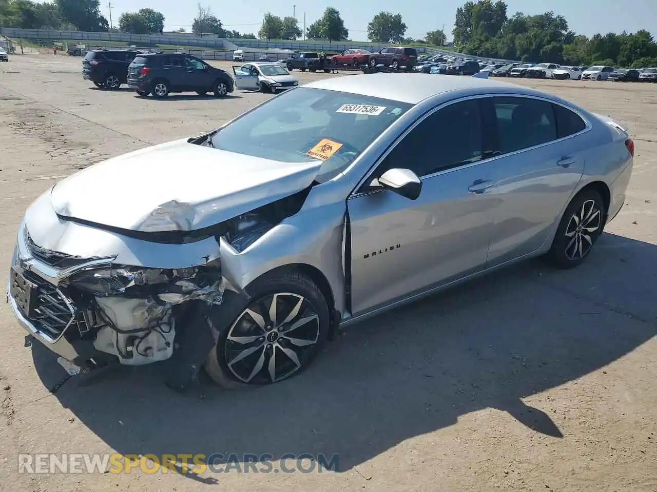 1 Photograph of a damaged car 1G1ZG5ST1MF082565 CHEVROLET MALIBU 2021