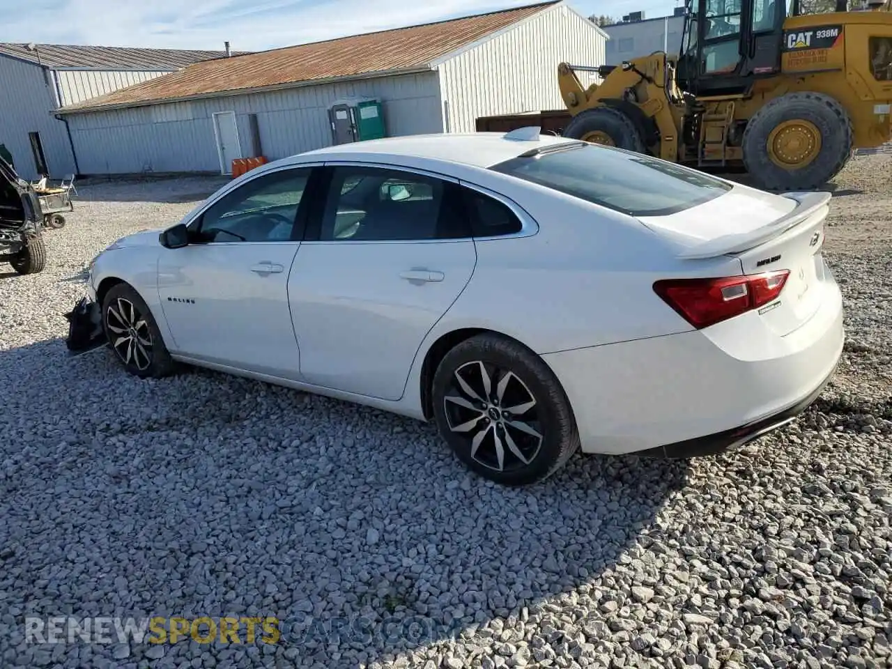 2 Photograph of a damaged car 1G1ZG5ST4MF050502 CHEVROLET MALIBU 2021