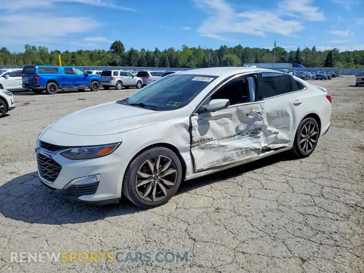 1 Photograph of a damaged car 1G1ZG5ST5MF045356 CHEVROLET MALIBU 2021