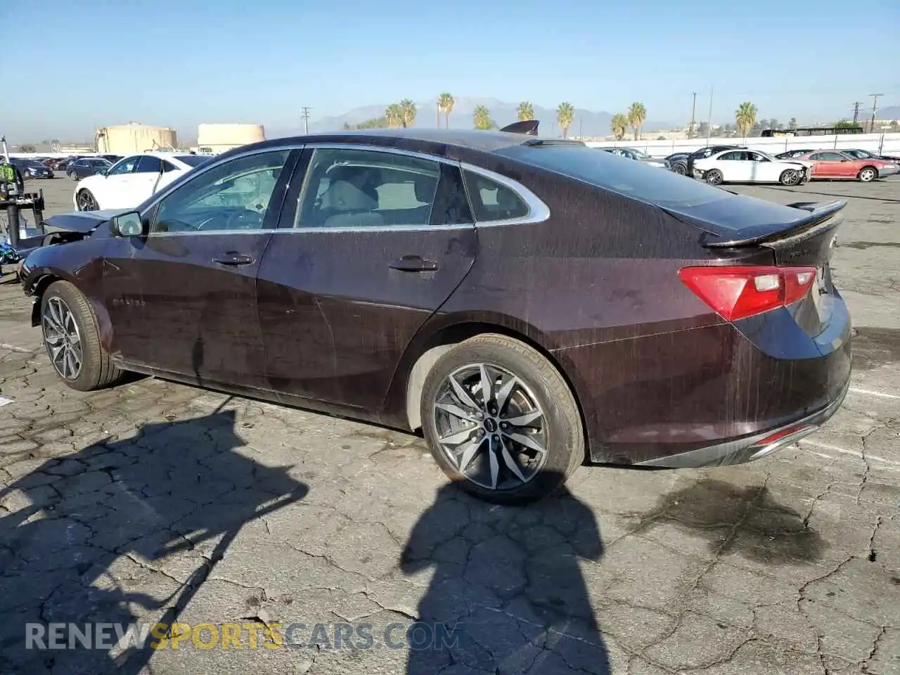 2 Photograph of a damaged car 1G1ZG5ST7MF034858 CHEVROLET MALIBU 2021