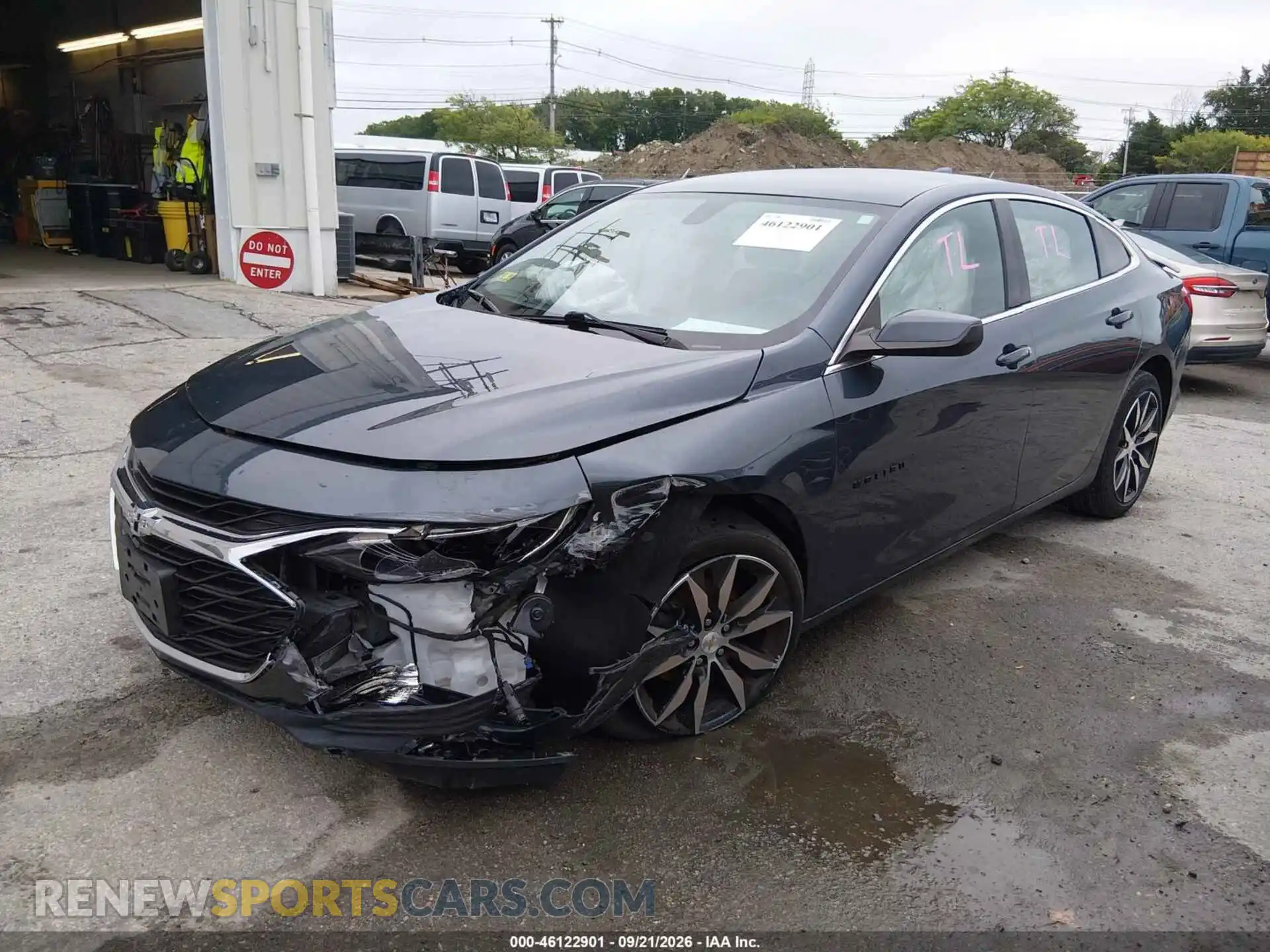 2 Photograph of a damaged car 1G1ZG5ST8MF008530 CHEVROLET MALIBU 2021