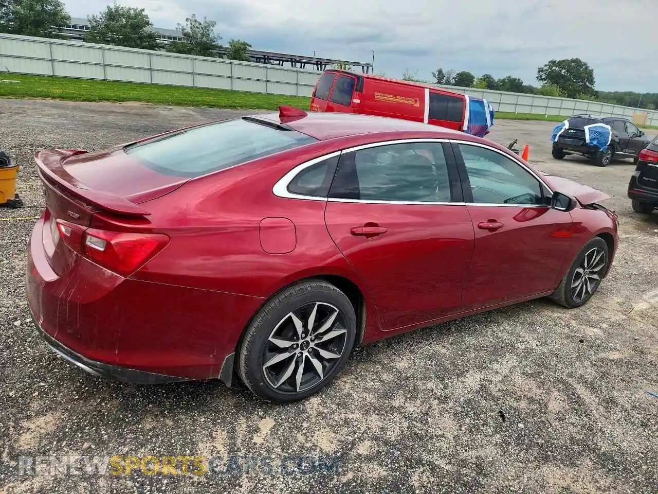 3 Photograph of a damaged car 1G1ZG5ST8MF009371 CHEVROLET MALIBU 2021