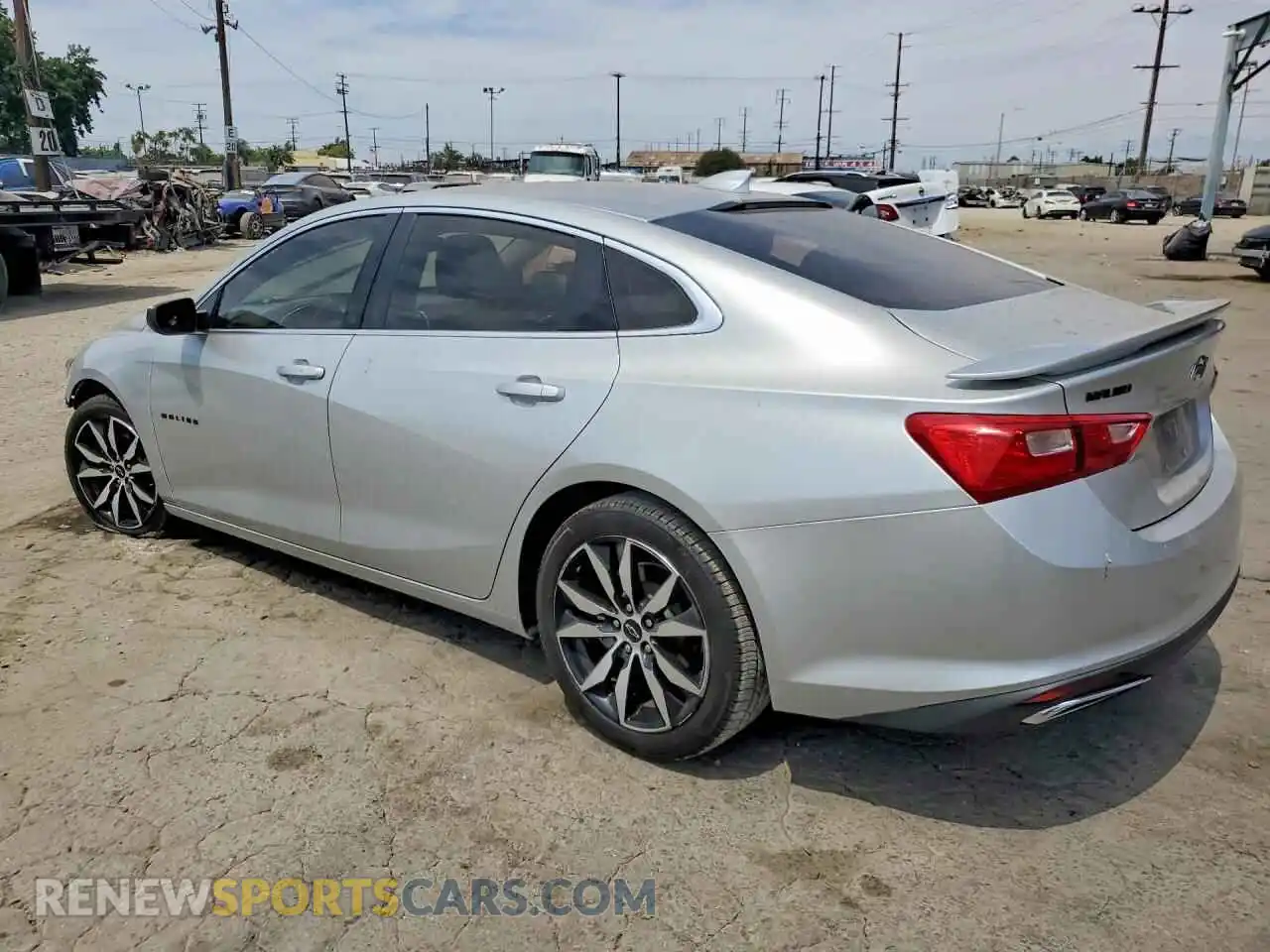 2 Photograph of a damaged car 1G1ZG5ST8MF026865 CHEVROLET MALIBU 2021