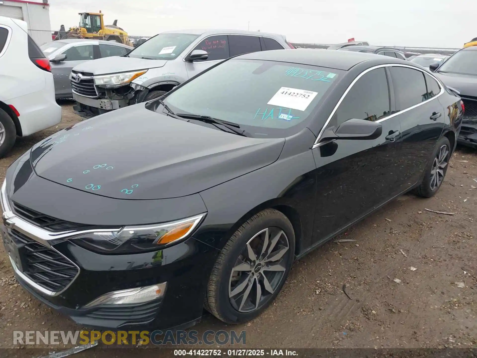 2 Photograph of a damaged car 1G1ZG5ST8MF035596 CHEVROLET MALIBU 2021
