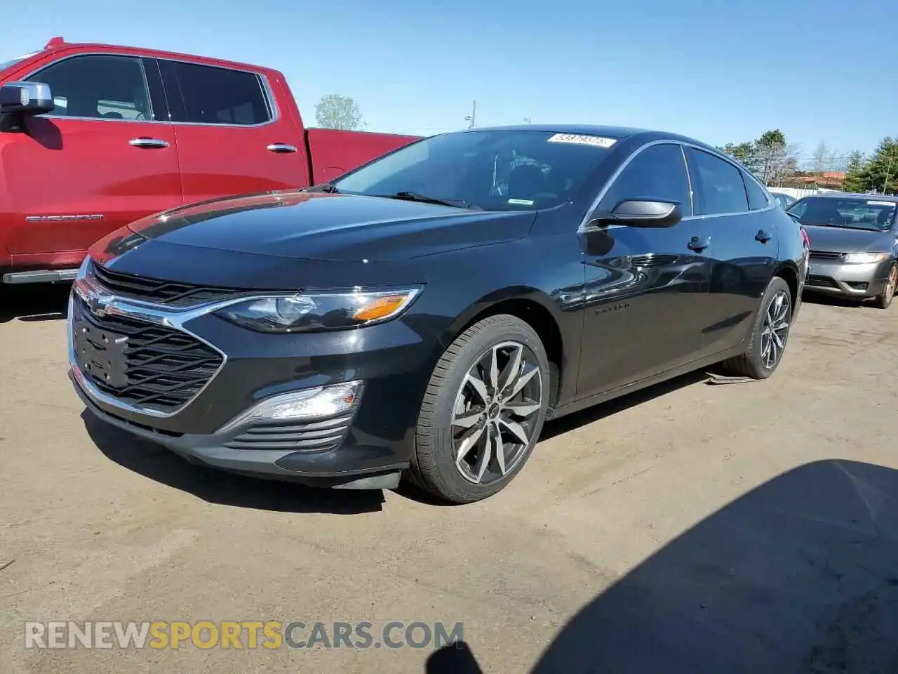 1 Photograph of a damaged car 1G1ZG5STXMF033641 CHEVROLET MALIBU 2021